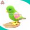 wholesale custom plush talking parrot toy