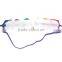 A32 aliepress new children's hair with 6 roses with 12 color fine elastic Headband Tiara