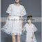 Fashion mommy and me matching dresses white women and children lace dress patterns