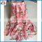 Latest new design chinese real silk scarf for 2017 spring
