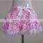 Colorful pettiskirt baby girls skirts beautiful fluffy pettiskirt