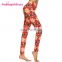 Custom 3D Print Brushed Leggings High Waist Transparent Women Milk Silk Legging