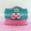 Crochet Cutie Bow Bags Crochet Little Girl Bow Purse Gift Children Christmas Ornaments