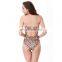 Buckle center One piece Open Hot sex girl photo Bathing suit