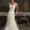 Glorious Exquisite swirls bridal gown fit and flare gown with sashing 2016