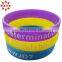 The sportman like wearing silicone wristbands gym