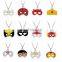 popular Cartoon Mask Iron Man Spider Man Batman The Flash Model Cute Necklace Halloween All Saints' Day Jewelry Gift