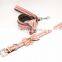 Top Selling Pink Stripe Bow Pet Pull Collar and Leash