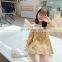Children's Clothing Ins2020 Girls Skirt Autumn Children's Long-sleeved Skirt Big Children's Lapel Dress