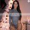 Wholesale woman one piece for and turtle neck long sleeve printed sexy rompers leotard bodysuits