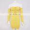 Lady off shoulder dress flat shoulder long sleeve sexy dress