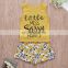 2019 new summer "little miss sassy pants" letter print kids cotton yellow top & flower PANTS 2pc set 1-5years