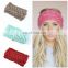 Amazon Hot Sale Cheap Warm Different Color Blue Pink Knitted Ear Protector Ladies Hair Bands for Women Headband