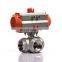 KLQD brand Q614F China made 2 inch stainless steel pneumatic water 3 way ball valve