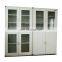 Glass window cold rolled steel school chemistry storage lab cabinet