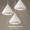 Nordic restaurant chandelier 12 diamond chandelier cone led halo chandelier three single head hanging lamps wholesale