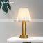 Rechargeable Fabric lampshade LED Desk Lamp Cordless Table Lamps Home Decor Light
