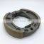 China manufacturer braking system part aluminium FXD 125 motorcycle rear drum spring parking brake shoes