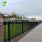 China manufacturer black colour steel fence installation
