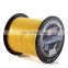 4 Strands 500m strong multifilament PE Tackle Fishing Line 6 colors Polyethylene Power Braided Line