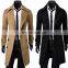 Custom-made extra-large wool multi-button men's slim long suit jacket men's long coat