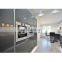 new custom commercial black hanging wall cupboard led light kitchen cabinet