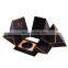 customized shape pointed end triangle wholesale paper box with color print for perfume bottle cosmetic gift packaging