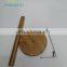 Customized Bamboo Wood Counter Top Slim Paper Towel Holder Stand Dispenser