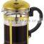 coffee filter pot, filter pressure pot,chrome plated french coffee maker