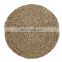 Natural Woven Round Seagrass Pad Mat Placemats/100% Handmade Seagrass Table Mat Placemats