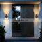 HUAYI High Performance Ip65 Waterproof Aluminum 2*3 W Outdoor Garden Landscape Black White Led Wall Lamp