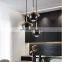 Modern Decor Hanging Lamp Hotel Restaurant Geen Black White Marble Pendant Lights Indoor Home Round Chandelier