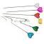 wholesale  55mm Fashion light Pink Heart Shape Pin Decorating Sewing Pin Head Pin Needle