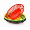 Fast Food Basket Plastic Bread Baskets Oval-Shaped Tray Restaurant Supplies, Deli Serving Bread Basket for Chicken, Burgers, Sandwiches & Fries