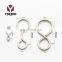 8 shaped Silver Hanger Hooks Cabinet Coat Hat Garments Display Metal Hook
