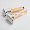 Press Bamboo Razor  Double Edge Blade Safety Razor Cut Throat Razor