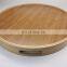 Home kitchen restaurant round non-slip tea coffee snack bamboo wood tray