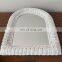 Hot Selling Small Arched White Rattan Mirror Home Decoration Bedroom WHolesale made in Vietnam
