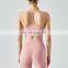 Women Sling Yoga Backless Bras Four-Way Stretch Sports Custom Logo Soft Tank Tops  81nylon 19spandex