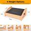 Folding Foot Rest - Wooden Rolling Office Chair Leg Rest wooden Footrest