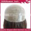 Natural black sliky straight 100% Indian remy hair full thin skin wigs