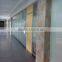 full glass office partition wall with aluminum frame