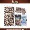 For iphone5/5s Leopard Grain Leather Wallet Flip Case Cover