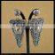 LFD-071E Wholesale Crystal Rhinestone Paved Pyrite Arrows Dangle Earring, Charm Jewelry Druzy Earrings