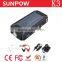 SUNPOW mini air compressor with multi-function jump starter smart power bank