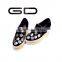 GD Genuine Leather Flat Platform Girls Perfect Match Shoes High Quality Ladies Shoes