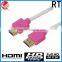 Black nylon High Speed Cable HDMI with Ethernet support 3D 4K blu-ray 2160P Gold metal plug hdmi cable