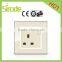 Acrylic glass type electrical 13A double switch socket with neon