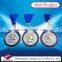 Custom logo transparent metal medal swimming medals with ribbon in gold silver copper plating                        
                                                                Most Popular