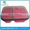 BPA Free 2 Compartment Eco Pink or Blue Folding Silicone Collapsible Food Container                        
                                                Quality Choice